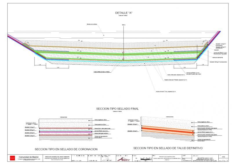PROYECTO DE CONSTRUCCIÓN DE UN NUEVO VASO EN EL VERTEDERO DE COLMENAR VIEJO FASE V