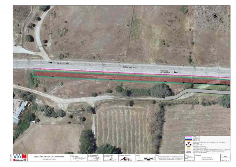 PROYECTO DE CONSTRUCCIÓN: PROLONGACIÓN DEL ITINERARIO PEATONAL DE LA TRAVESÍA DE LA CARRETERA M-512 EN ROBLEDO DE CHAVELA (MADRID)